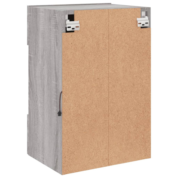 Comodă TV de perete cu lumini LED, gri sonoma, 40x30x60,5 cm - WALTI WALTI