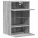 Comode de perete cu lumini LED pentru TV, 2 buc, gri sonoma, 40x30x60,5 cm - WALTI WALTI