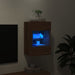 Comodă TV de perete cu lumini LED, stejar maro, 40x30x60,5cm - WALTI WALTI