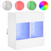 Comodă TV de perete cu lumini LED, alb, 58,5x30x60,5 cm - WALTI WALTI