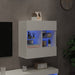 Comodă TV de perete cu lumini LED, alb, 58,5x30x60,5 cm - WALTI WALTI
