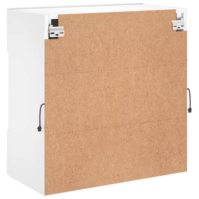 Comodă TV de perete cu lumini LED, alb, 58,5x30x60,5 cm - WALTI WALTI
