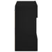 Comodă TV de perete cu lumini LED, negru, 58,5x30x60,5 cm - WALTI WALTI