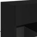 Comodă TV de perete cu lumini LED, negru, 58,5x30x60,5 cm - WALTI WALTI