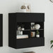 Comodă TV de perete cu lumini LED, negru, 58,5x30x60,5 cm - WALTI WALTI