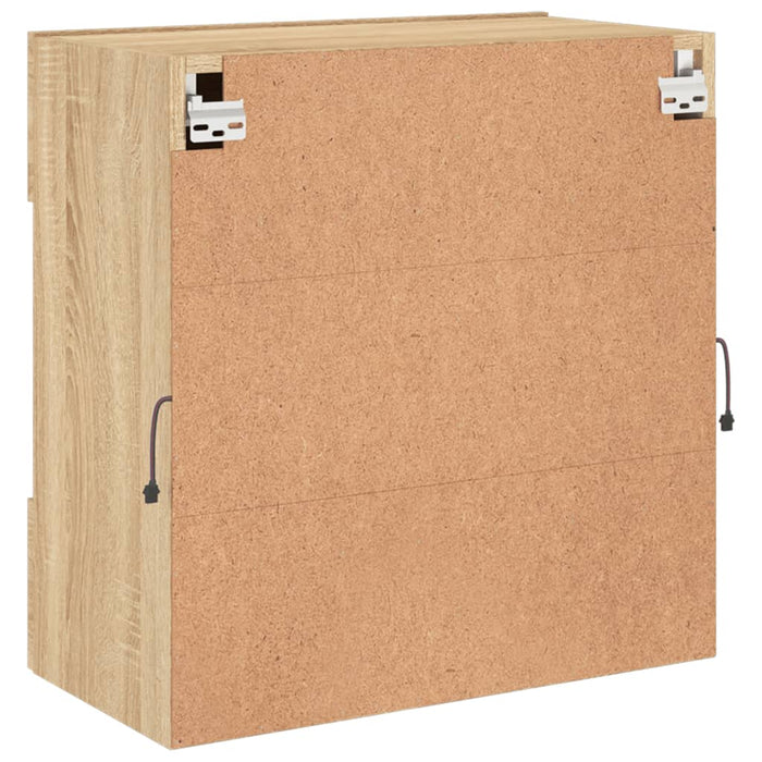 Comodă TV de perete cu LED, stejar sonoma, 58,5x30x60,5 cm - WALTI WALTI