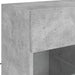 Comodă TV de perete cu lumini LED, gri beton, 58,5x30x60,5 cm - WALTI WALTI