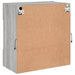 Comodă TV de perete cu lumini LED, gri sonoma, 58,5x30x60,5 cm - WALTI WALTI