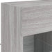 Comodă TV de perete cu lumini LED, gri sonoma, 58,5x30x60,5 cm - WALTI WALTI
