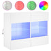 Comodă TV de perete cu lumini LED, alb, 78,5x30x60,5 cm - WALTI WALTI