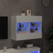 Comodă TV de perete cu lumini LED, alb, 78,5x30x60,5 cm - WALTI WALTI