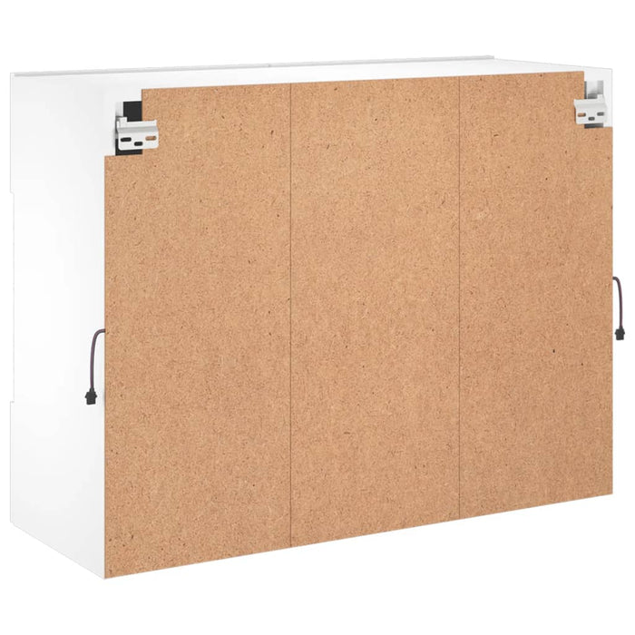 Comodă TV de perete cu lumini LED, alb, 78,5x30x60,5 cm - WALTI WALTI