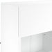 Comodă TV de perete cu lumini LED, alb, 78,5x30x60,5 cm - WALTI WALTI