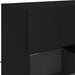 Comodă TV de perete cu lumini LED, negru, 78,5x30x60,5 cm - WALTI WALTI