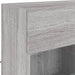 Comodă TV de perete cu lumini LED, gri sonoma, 78,5x30x60,5 cm - WALTI WALTI