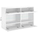 Comodă TV de perete cu lumini LED, alb, 98,5x30x60,5 cm - WALTI WALTI