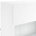 Comodă TV de perete cu lumini LED, alb, 98,5x30x60,5 cm - WALTI WALTI