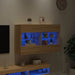 Comodă TV de perete cu LED, stejar sonoma, 98,5x30x60,5 cm - WALTI WALTI