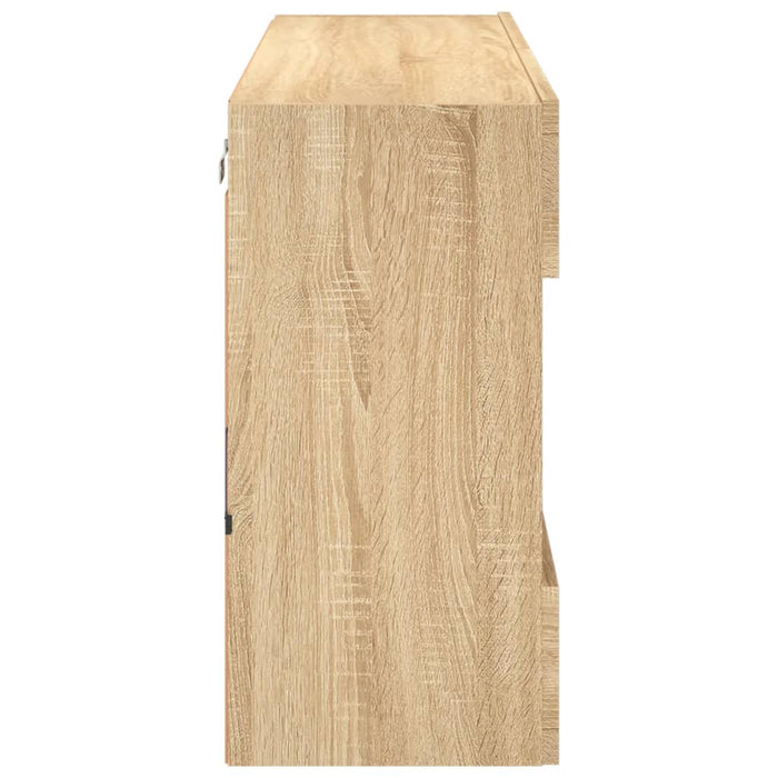 Comodă TV de perete cu LED, stejar sonoma, 98,5x30x60,5 cm - WALTI WALTI