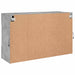 Comodă TV de perete cu lumini LED, gri beton, 98,5x30x60,5 cm - WALTI WALTI
