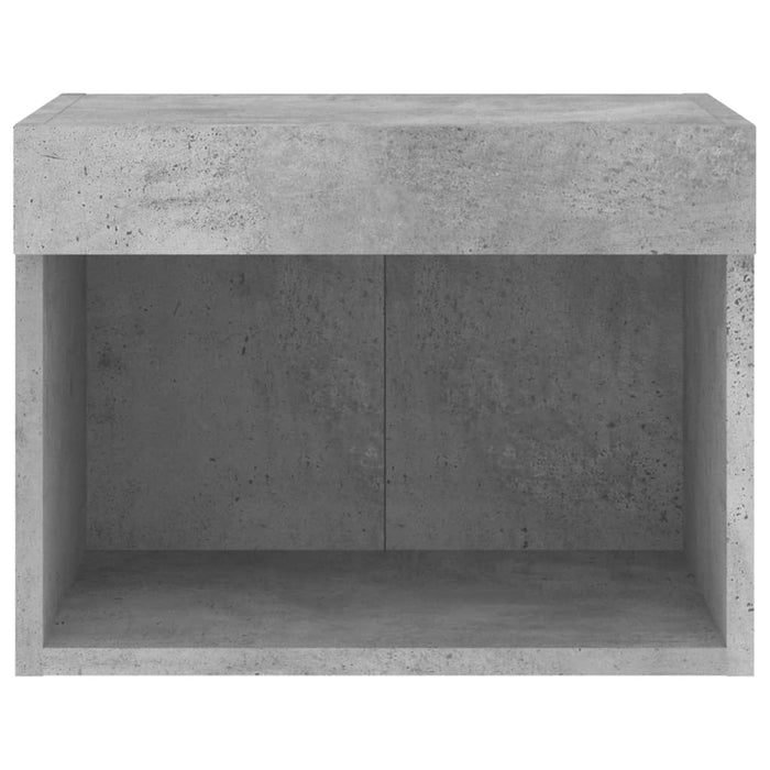 Noptieră cu lumini LED montată pe perete, gri beton - WALTI WALTI