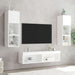 Comodă TV cu lumini LED, alb, 60x30x30 cm - WALTI WALTI