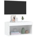 Comodă TV cu lumini LED, alb, 60x30x30 cm - WALTI WALTI