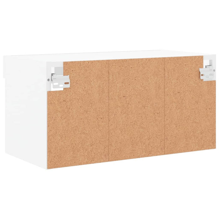 Comodă TV cu lumini LED, alb, 60x30x30 cm - WALTI WALTI
