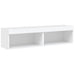 Comode TV cu lumini LED, 2 buc., alb, 60x30x30 cm - WALTI WALTI