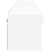 Comode TV cu lumini LED, 2 buc., alb, 60x30x30 cm - WALTI WALTI
