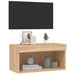 Comodă TV cu lumini LED, stejar sonoma, 60x30x30 cm - WALTI WALTI