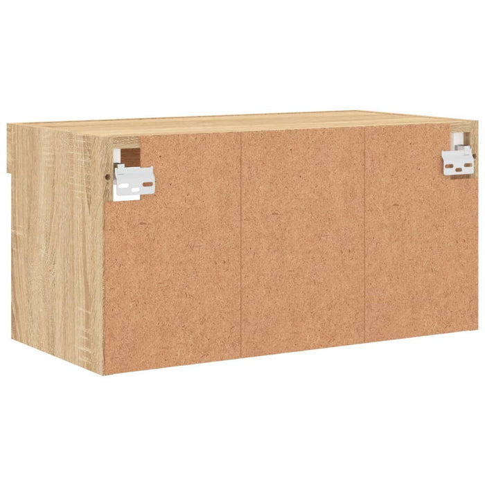 Comodă TV cu lumini LED, stejar sonoma, 60x30x30 cm - WALTI WALTI