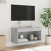 Comodă TV cu lumini LED, gri beton, 60x30x30 cm - WALTI WALTI