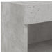 Comodă TV cu lumini LED, gri beton, 60x30x30 cm - WALTI WALTI