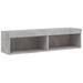 Comode TV cu lumini LED, 2 buc., gri beton, 60x30x30 cm - WALTI WALTI