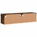 Comode TV cu lumini LED, 2 buc., stejar fumuriu, 60x30x30 cm - WALTI WALTI