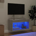 Comodă TV cu lumini LED, gri sonoma, 60x30x30 cm - WALTI WALTI