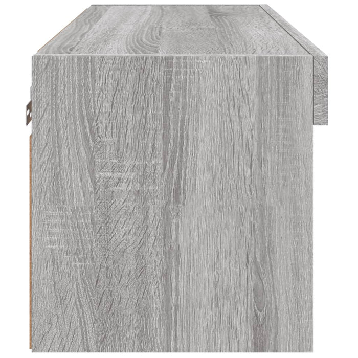 Comodă TV cu lumini LED, gri sonoma, 60x30x30 cm - WALTI WALTI