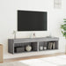 Comode TV cu lumini LED, 2 buc., gri sonoma, 60x30x30 cm - WALTI WALTI