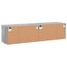 Comode TV cu lumini LED, 2 buc., gri sonoma, 60x30x30 cm - WALTI WALTI