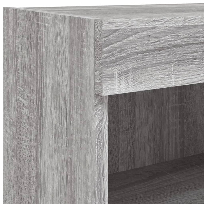 Comode TV cu lumini LED, 2 buc., gri sonoma, 60x30x30 cm - WALTI WALTI