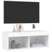 Comodă TV cu lumini LED, alb, 80x30x30 cm - WALTI WALTI