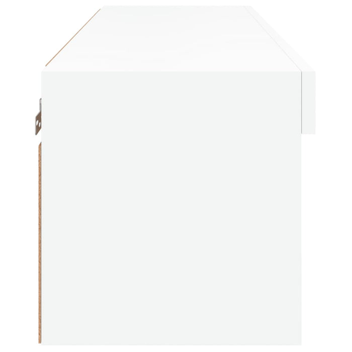 Comodă TV cu lumini LED, alb, 80x30x30 cm - WALTI WALTI