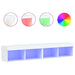 Comode TV cu lumini LED, 2 buc., alb, 60x30x30 cm - WALTI WALTI