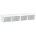 Comode TV cu lumini LED, 2 buc., alb, 60x30x30 cm - WALTI WALTI