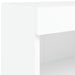 Comode TV cu lumini LED, 2 buc., alb, 60x30x30 cm - WALTI WALTI
