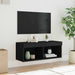 Comodă TV cu lumini LED, negru, 80x30x30 cm - WALTI WALTI