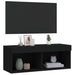 Comodă TV cu lumini LED, negru, 80x30x30 cm - WALTI WALTI