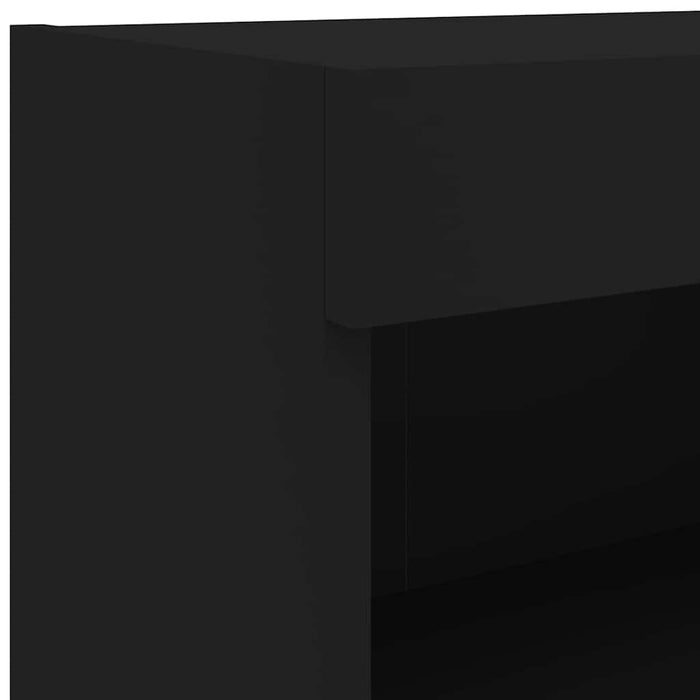 Comodă TV cu lumini LED, negru, 80x30x30 cm - WALTI WALTI