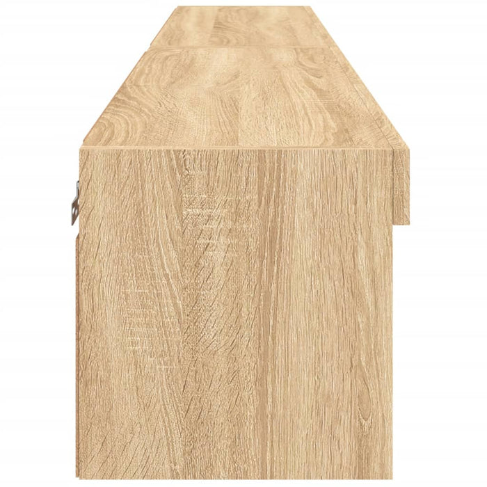 Comode TV cu lumini LED, 2 buc., stejar sonoma, 80x30x30 cm - WALTI WALTI